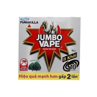 Nhang diệt muỗi Jumbo xám ít khói - 10 hộp