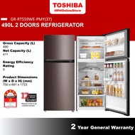 Toshiba 490L 5-Star 2-Door Inverter Refrigerator GR-RT559WE-PMY(37)
