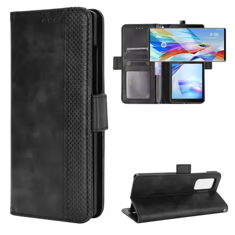 For LG Wing 5G 2020 Case Wallet Flip Style Leather Magnet Phone Bag Cover For LG Wing LGWing 5G 2020