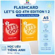 Flashcard Let's Go 4th Edition 1 2 A5 Plastic Laminated English Vocabulary Learning Cards English Te