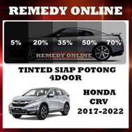 Honda CRV 2017-2022 Tinted Kereta 2PLY UV 99% 4 Pintu Siap Potong/Car Tinted 4 Door Precut Gelap 30% 50% 65% 80% 95%