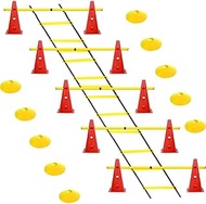 Track and Field Speed Training Agility Adjustable Hurdle Cone Set - Sports Cones for Agility Trainin