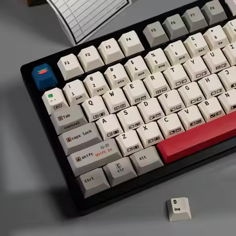 C64 R3 Retro Keycaps Black Side Engraved keycap Cherry Profile Dye sublimation PBT Keycaps For MX Me