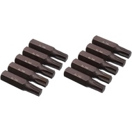 T40 Torx Screwdriver Bit Set 6 Point Star Bits 1-1/4" Length with 5/16" Hex Shank for DIY Hand-Makin