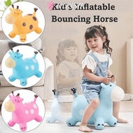 RUSSIK Animals Jumping Toys, Thickened Inflatable Giraffe Bouncy Horse, Fun Sturdy Rubber Anti-fall 