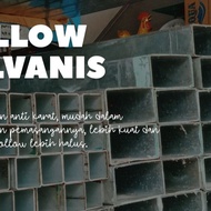 hollow galvanis 40x40 1.2mm besi