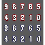 [1 LETTER] NUMBERS STICKER FROM 0 TO 9 TO DECORATE CARS, TABLES, VALUES... PREMIUM 3-LAYER DECAL