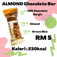 CHOCOTAINER Almond Chocolate Diet Energy Bar Healthy Snack sihat