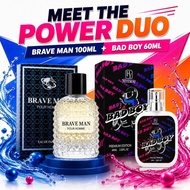 HIYESEAU BAD BOY & BRAVE MAN Men’s Perfume Set 100ml + 60ml – Bold Masculine Eau de Parfum Gift Set