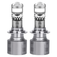 H7 LED MINI ไฟหน้าหลอดไฟ H4 H11 9005 9006 Super Bright 100W 50000LM Bi-LED โปรเจคเตอร์เลนส์ High LOW