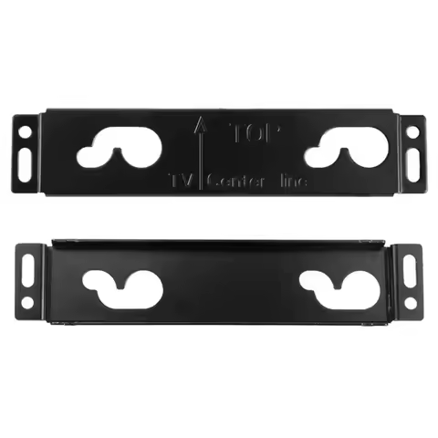 Universal Wall Mount Sound Bar Mounts Anti-Drop Metal Speaker Wall Bracket Under TV Sound Bar Shelf 