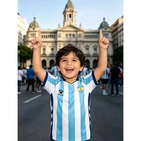 Argentina Soccer Jersey 2026, Youth Football Shirt for Boys and Girls, Argentina Soccer Jersey for K