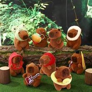 Capybara Plush Keychain Pendant, Soft Plush Doll Backpack Pendant, Car Bag Keychain Decoration Gift 