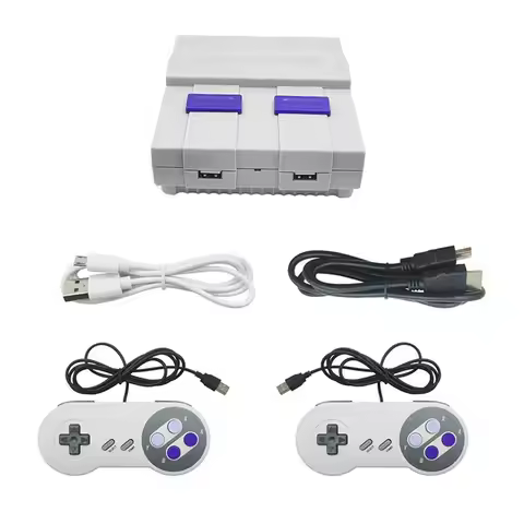 For SNES821 Retro Game Console 2.4G Wired Double Mini Game Console TV Game Console Built-In 821 Game