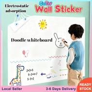 GeeToy 45*200CM Children's Doodle Wall Sticker Whiteboard, Reusable, Educational Toy