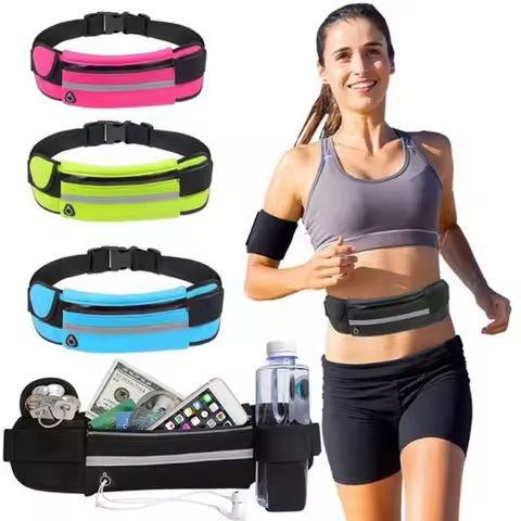 Lightweight Waterproof Running Fanny Pack Waist Belt Bag Unisex Sports Outdoor Phone Case Holder for