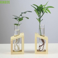 KIKO2E Test Tube Vase Crystal Glass Vase Glass Gifts Weddings Party Transparent Plant Vases