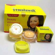 Temulawak BEAUTY WHITENING CREAM ORIGINAL/TM Glass POT With ORI Girls Pictures/Day And Night CREAM