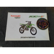KAWASAKI Copian Catalog Part Book Rare Kx250F Kx 250 Fkawasaki