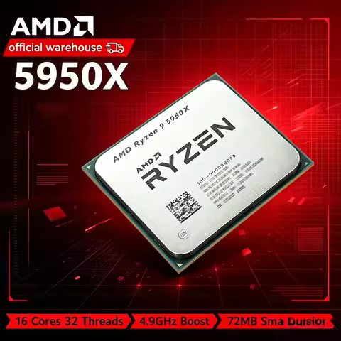 AMD Ryzen 9 5950X Ryzen 9 5000 Series New Vermeer (Zen 3) 16-Core 3.4 GHz Socket AM4 105W Socket AM4