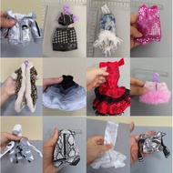 BJD Doll Clothes for OB11 OB22 Blythe 30cm Long Leg Hello Kitty Cat Dress - Rainbow Sister Lika Cust