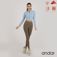 [ANDAR] Air cooling cropped zip-up(4COLOR)  Women Clothes korea style jackets korea style outer Work
