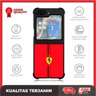 Custom Casing Case Samsung Z Flip 6 5 4 3 , Z Fold 6 5 4 3 5G Ferrari Logo AE3207 Hardcase A14