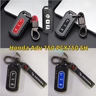 Carbon Motorcycles Key Holder Cover for Honda ADV150 Adv 150 PCX150 PCX125 PCX Hybrid SH125 SH Mode NS110R SIPER SH125 FORZA300 C125 Case Key Accessories Fob Protection