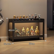 โมเดลโชว์เคส Acrylic Transparent Toy Storage Cabinet Display Cabinet Miniature Blocks Toy Organizer 