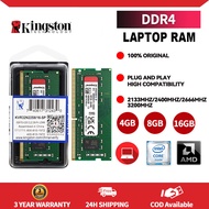 Gốc Kingston RAM máy tính xách tay DDR4 3200MHz 2666MHz 2400MHz 2133MHz SODimm Bộ Nhớ 8GB 16GB PC4-1