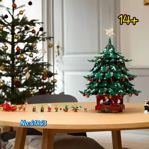 Disney NEW 41843 Christmas Tree Premium Building Set Holiday Replica Collectible Decor for Home & Gi