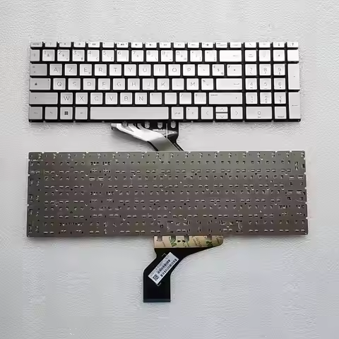 New FR French Layout For HP Pavilion 15-DA 15-DB 15S-DU 15S-DY 15-DY 15-DW 15-CS Silver Laptop Keybo