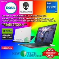 #DA278 USED DELL ALIENWARE X14 intel i7-12700H 16GBD5 1TB SSD NVIDIA RTX3060 RTX 3060 6G 144Hz Gamin