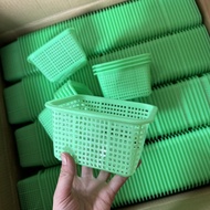 Rectangular plastic desktop storage basket drain snack s长方形塑料桌面收纳小篮子沥水零食储物篮豆腐筐火锅店迷你配菜篮08.31