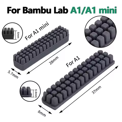 Nozzle Silicone Brush for Bambu Lab A1/A1mini Cleaning Brush Hotbed Mounted Scrubbers Cleaner Tool f