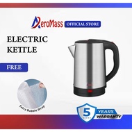 Electric Hot Water Jug Kettle Portable Stainless Steel Kettle Auto Cut Off