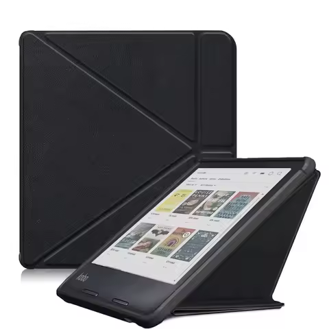 Case for 7" Kobo Libra Colour (2024) &Kobo Libra 2 Premium PU Leather Cover with Origami Stand & Aut