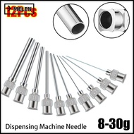 MELEN 12Pcs Industrial Glue Injection Needle, Metal Stainless Steel Dispensing|Needle, 8G-30G Fluids