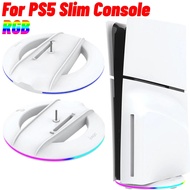 RGB Vertical Stand Stable LED Base Gaming Stand Game Console Base for PS5 Slim Console for PS5 Slim Disc/Digital Version