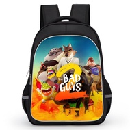 Bad Guys 2 Cartoon Printed Wear-Resistant Backpack The Bad Guys 2 HD Printed Backpack 43cm 53cm Trav