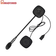 Motorcycle Helmet Headset Bluetooth-Compatible 5.0 Motorbike Helmet Earphone with Mic Motorbike Helmet Headphone Handsfree for Cycling Navigation