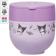 Skater - 折疊手柄保溫飯壺540ml (Kuromi) (平行進口貨)