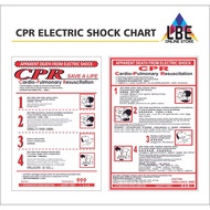 CPR ELECTRIC SHOCK CHART Sign (400mm x 600mm)