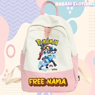 TAS POKEMON LUCARIO EVOLUTION TAS ANAK SEKOLAH