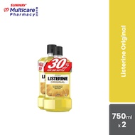 Listerine Mouthwash Original (750ml x 2)