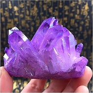 Natural Amethyst Cluster Amethyst Crystal Cave Block Raw Rough Stone Cornucopia Crystal Decoration Quartz Crystal Cluster Specimen (Size : 100g)