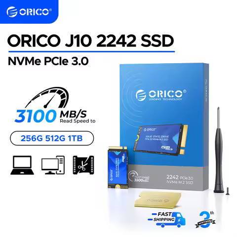 ORICO M.2 2242 1TB SSD NVMe PCIe3.0 Gen 3x4 Internal Solid State Drive 3D NAND TLC Up to 3100 MB/s f