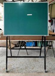 大新黑板-磁性黑板綠板(板高90cm)+移動式烤漆鐵製斜放架教學黑板會議黑板展示板