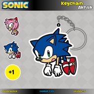 HP GANTUNGAN [Sonic] Keychain & strap full acrylichp Sonic version anime character Sonic the hedgeho