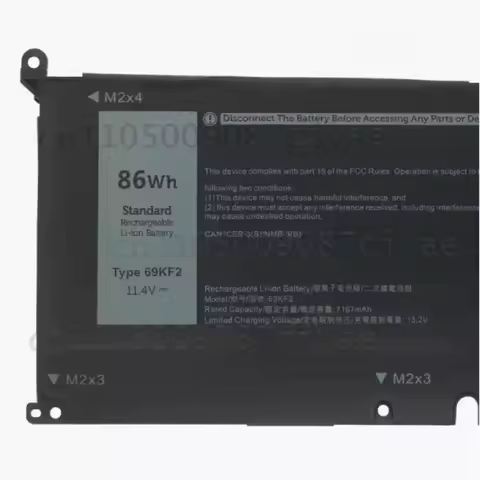 For Dell G15 5510 5511 5515 5520 5530 5535 Laptop Battery Replacement 69KF2 8FCTC 11.4V